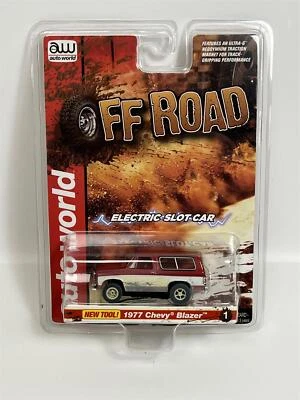 Chevy Blazer 1977 Red White X Traction Off Road HO Scale Auto World SC375-1
