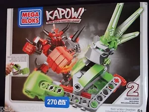 Mega Bloks Kapow! Blok Bots Fighting League Bash vs Nitro Showdown 270 pcs - Picture 1 of 1
