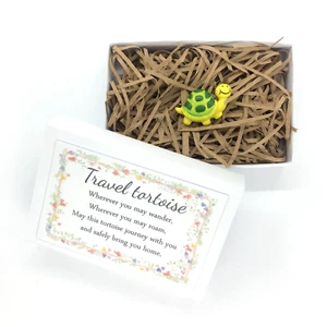 Travel Tortoise Gift Lucky Charms Stocking filler Cute Animal Novelty Matchbox - Picture 1 of 1