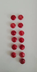 Knopf/Kurzwaren, 13 STÜCK, rot - Bild 1 von 3