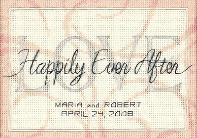 Cross Stitch Mini Kit ~ Dimensions Happily Ever After Wedding Record #65045 - Image 1 of 3