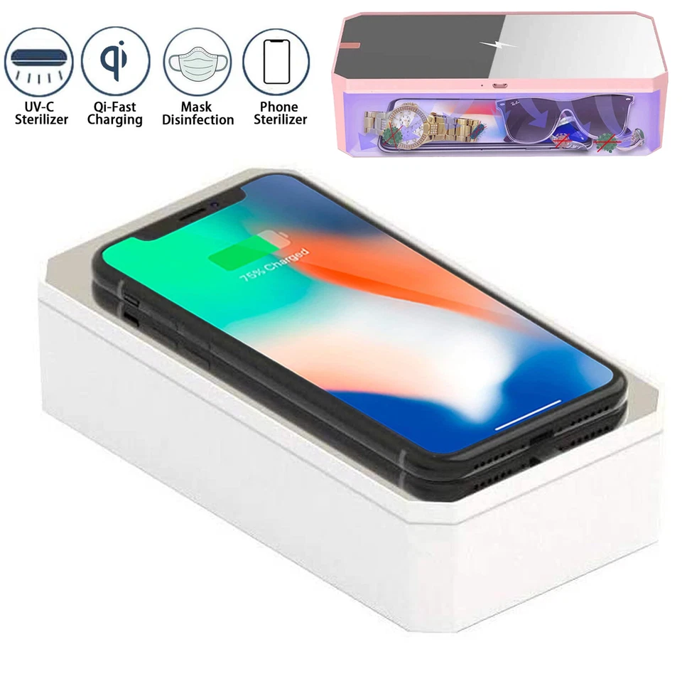 10W Wireless Fast Charger Dock Box Pad For iPhone 13 12 11 Pro Max Samsung S21 - Image 1 of 4