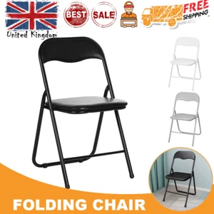 FOLDING CHAIR FOLDABLE COMPUTER PARTY MEETING ROOM HOME OFFICE CAMPING CHAIRS - Picture 1 of 13