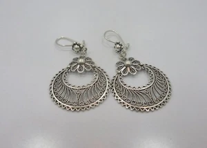 Orecchini pendenti goccia GANCIO donna argento sterling 925 DCS - Foto 1 di 4