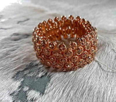 Pulsera Western Mujer 7.5 X 1 in Cristal Cobre Ajustable Eva Wear Foto 1 de 4
