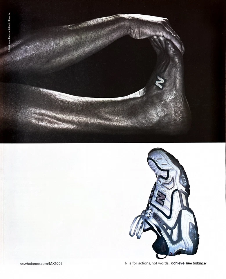 NEW BALANCE Original Vintage Print Advertisement Zapatillas de running deportivas Foto 1 de 1