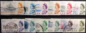 1965 BAHAMAS #205-221: F/VF Used - 'QEII' partial pictorial set of 12 - Picture 1 of 2