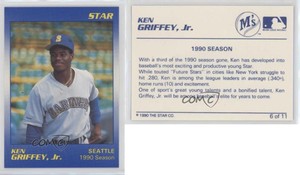 1990 Star Ken Griffey Jr Blue Ken Griffey Jr #6 HOF