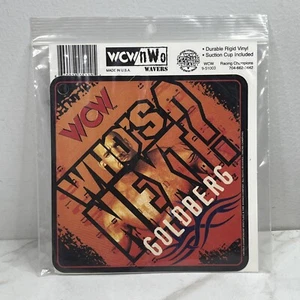 WCW Goldberg Whos Next? Window Wrestling WWE Suction Car 5" Sign - Picture 1 of 8
