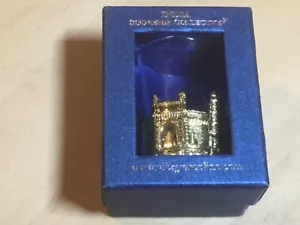 Nuevo en caja colección de recuerdos de la India Taj Mahal de metal dorado y monumentos en vidrio. - Imagen 1 de 8