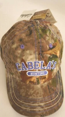 Cabela's Camo Hat~Green~Purple~Camo- Adjustable~  - Image 1 of 4