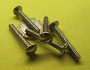 Truss Head Stainless Steel Slotted Screw 8-32 x 1.25" Length, 200 Pcs - Picture 1 of 12