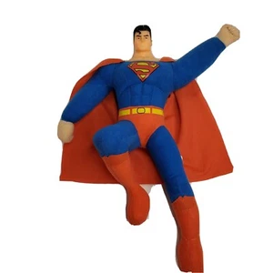 Kelly Toy Superman Plush Toy Vinyl Head DC Comics 2006 16" - Picture 1 of 12