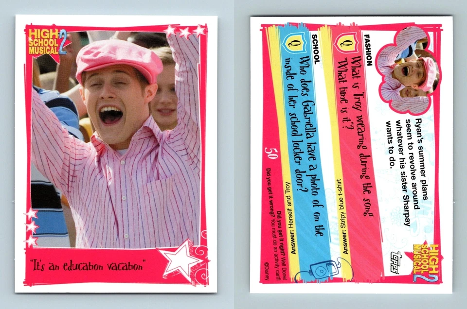It's An Education Vacation #50 High School Musical 2 Topps TCG Card - Image 1 of 1