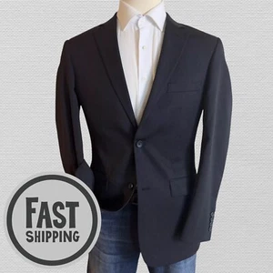 Pronto Uomo Men's 40L Charcoal Gray Wool Blazer Sport Coat 2-Button Suit Jacket - Picture 1 of 12