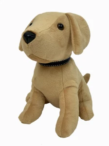 Furry Dog Soft Doorstop Gold Fabric Home Office Door Stopper Animal Novelty - Picture 1 of 2