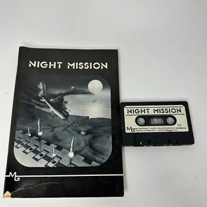 Vtg TEXAS INSTRUMENTS TI-99/4A Night Mission MILLERS GRAPHICS Cassette 1985 - Picture 1 of 4