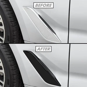 Chrome Delete Blackout Vinyl for 2017-23 BMW 5 Series Sedan Fender Trim - Bild 1 von 4