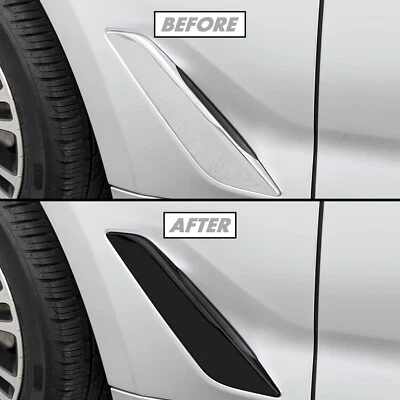 Chrome Delete Blackout Vinyl for 2017-23 BMW 5 Series Sedan Fender Trim - Image 1 of 4