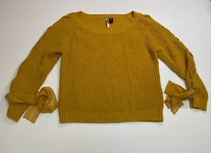 Love By Design - Women’s Size Medium - Pullover Knitted Sweat Shirt (Gold) - Picture 1 of 8
