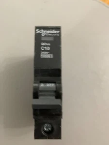 Square D QO110VSC10 10 Ampere Typ C QOvs 1-polig 240 Volt 10kA Leitungsschutzschalter MCB - Bild 1 von 4