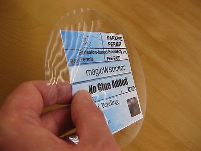 M25 Windscreen Parking Permite Holder MagicWsticker NO Glue Added • 6.87€