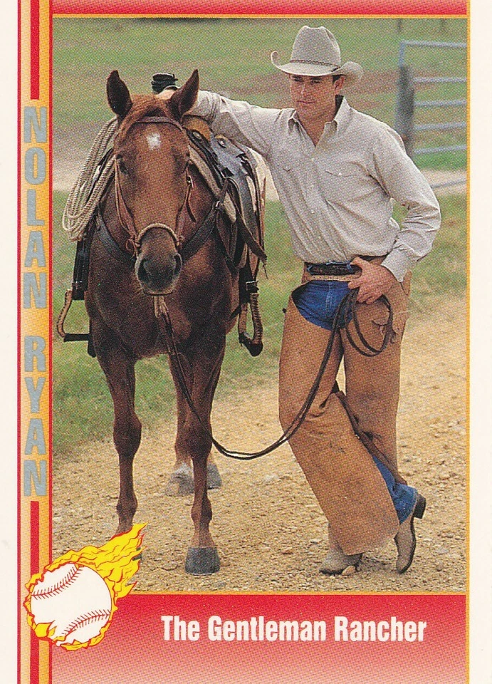 Tarjeta de béisbol Nolan Ryan 1991 Pacific Nolan Ryan Texas Rangers #105 Foto 1 de 1