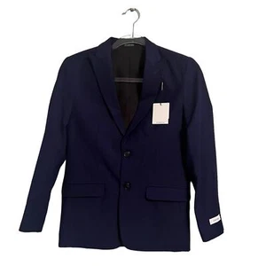 Calvin Klein Suit Jacket Coat 430 Bright Blue Single Breasted Boys Size 14 NEW - Picture 1 of 5