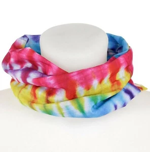 Loop-Schal Sommer Regenbogen Schnurbatik  - Bild 1 von 3