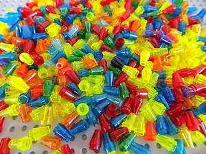 Lego Translucent Cone 1x1 lot of 20 Pieces picked at random from huge lot - Picture 1 of 3