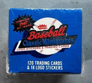 1987 FLEER BASEBALL KLASSISCHE MINIATUREN 120-KARTEN KOMPLETTES SET (MIB) 18 AUFKLEBER * - Bild 1 von 6