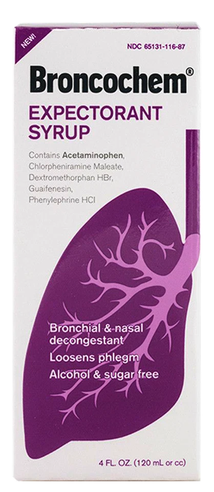 JARABE EXPECTORANTE PARA LA TOS BRONCOCHEM 4 OZ Exp. 2/ 2027 Foto 1 de 1