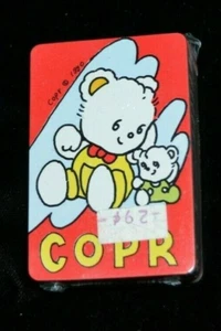 Mini tarjetas de juego COPR 1990 OSO DE PELUCHE hechas en Taiwán nuevo de lote antiguo/selladas de colección - Imagen 1 de 3