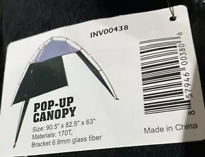 Torelli Outdoor Adventure Personal Pop-Up Canopy 90.5"x82.5"x63" Blue w/Bag NEW - Picture 1 of 2