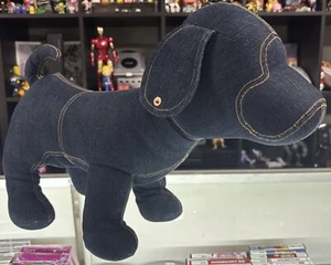 De colección Gap Denim Cachorro Perro Peluche Animal 18 pulgadas Resistente RARO Bebé Gap Denim Oscuro - Imagen 1 de 9
