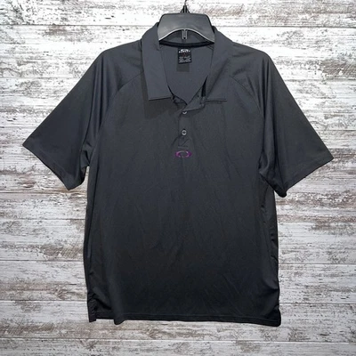 Camisa Polo Oakley Para Hombre XL Gris Oscuro Púrpura O Calce Regular Manga Corta Foto 1 de 4