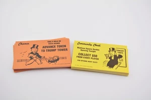 Monopoly New York City NYC Spielteil Figuren - Chance & Gemeinschaftstruhe Karten - Bild 1 von 1