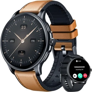 Smartwatch Damen Herren mit Telefonfunktion Armbanduhr für iPhone Samsung Huawei - Bild 1 von 7