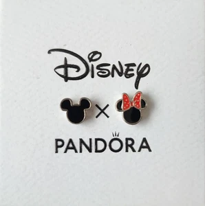 Disney x Pandora Pair Of Floating Locket Charms Mickey And Minnie boxed Genuine  - Picture 1 of 3