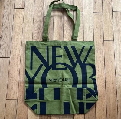 New Yorker Magazine Green Tote Bag  - Image 1 of 3