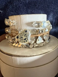 Bomb Party She is Strong and Resilient Leopard Stack RBP6050 Silver  - Picture 1 of 6