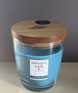 New Coastal Air WoodWick Nature’s Wick Crackling Candle 10 Oz. - Picture 1 of 1