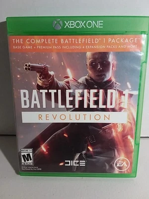 XBOX ONE BATTLEFIELD 1 REVOLUTION PREOWNED EXCELLENT CONDITION 2016 MICROSOFT  - Image 1 of 3
