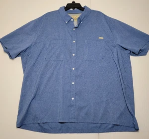 Tallwoods Element Wear Men's 3XL Blue Vented Performance Fishing Shirt Pockets - Picture 1 of 12