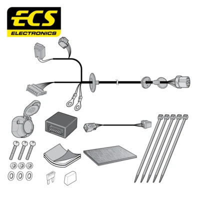Cableado eléctrico específico para barra de remolque ECS de 13 pines para Jaguar XE berlina 2017-2019 Foto 1 de 4