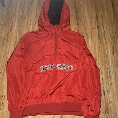 Forever 21 Men's Hooded Red Jacket Large - Image 1 of 4