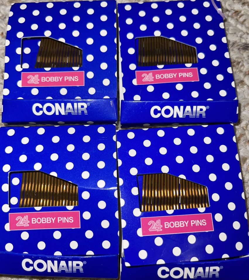 4 Packs 24 Conair Hair Accessories Brown Bobby Pin - Image 1 of 1