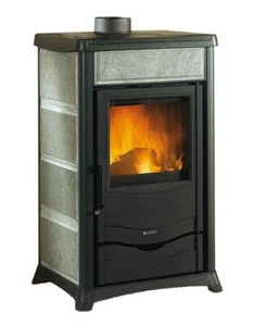 Kaminofen La Nordica Thermo Rossella Plus wasserf. Naturstein 11,1kW - Bild 1 von 1