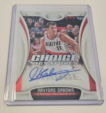 Arvydas Sabonis 2018-19 Panini Certified Choice Signatures Auto 180/199 Blazers