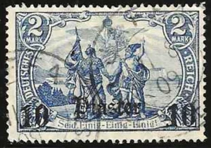 GERMAN Offices Turkish Empire:  1906 Scotts #52,  USED,  Very Fine ,  FOG - Picture 1 of 2